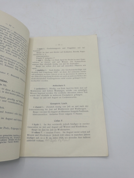 Dahm, C.: Die Grossschmetterlinge des linken Niederrheins. Verzeichnis der seit dem Jahre 1905 im links-niederrheinischen Gebiet aufgefundenen Arten.