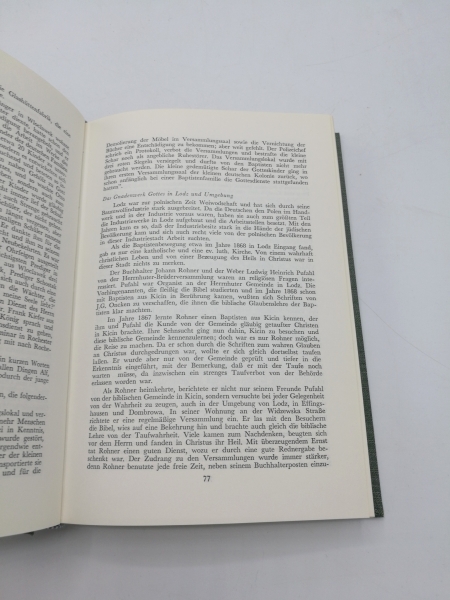 Robert L. Kluttig: Geschichte der deutschen Baptisten in Polen von 1858 - 1945 Mit eingeklebter Postkarte mit Widmung und Signatur des Verfassers