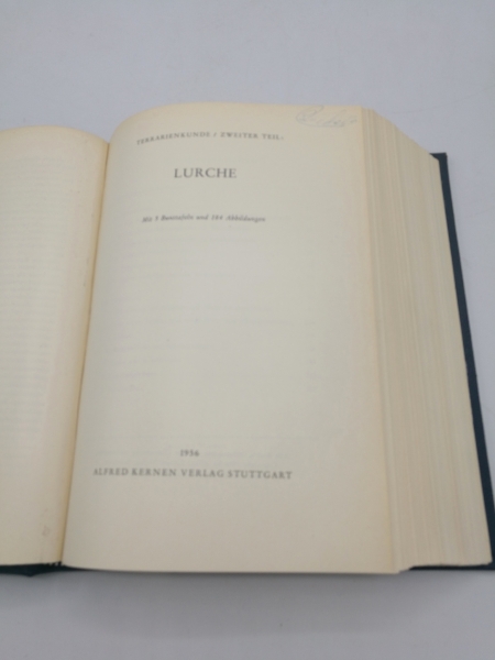 Klingelhöffer, Wilhelm: Terrarienkunde. 4 Teil in 1 Band (=vollständig)