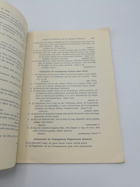 Liebke, M.: Revision der amerikanischen Arten der Unterfamilie Colliurinae ( Col. Carab.) Sonderdruck aus: Mitteilungen aus dem Zoolog. Museum in Berlin. 15. Band, 3./4. Heft.