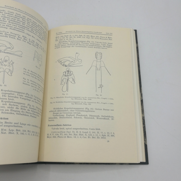 Wiener Entomologischen Gesellschaft (Hrsg.), : Zeitschrift d. Wiener Entomologischen Gesellschaft, 39. Jahrgang, 65. Band 1954, Nr 1-12 (=vollst.). Gebunden! 