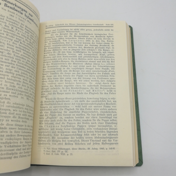 Wiener Entomologischen Gesellschaft (Hrsg.), : Zeitschrift d. Wiener Entomologischen Gesellschaft, XXX. (30.) - XXXII (32.) Jahrgang, 56. -58. Band, 1945-1947. 3 Jahrgänge gebunden (=vollständig)! 