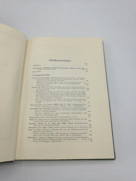 Wiener Entomologischen Gesellschaft (Hrsg.), : Zeitschrift d. Wiener Entomologischen Gesellschaft, 43. Jahrgang, 69. Band 1958, Nr 1-12 (=vollst.). Gebunden! 