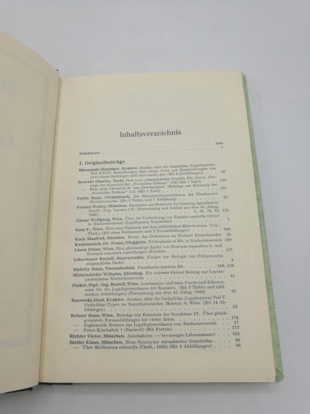 Wiener Entomologischen Gesellschaft (Hrsg.), : Zeitschrift d. Wiener Entomologischen Gesellschaft, 46. Jahrgang, 72. Band 1961, Nr 1-12 (=vollst.). Gebunden! 