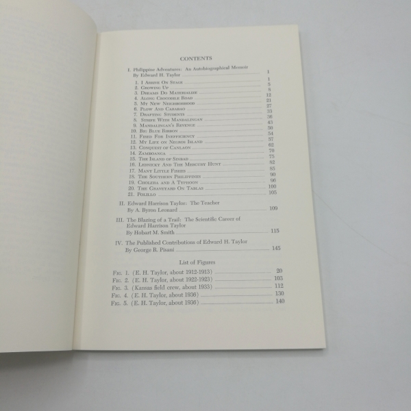 Taylor, Edward H.: Recollections of an Herpetologist Monograph of Museum of Natural History, University of Kansas. Number 4.