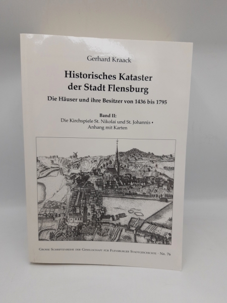 Gerhard Kraack: Historisches Kataster der Stadt Flensburg. Die Häuser und ihre Besitzer 1436 bis 1795. Grosse Schriftenreihe der Gesellschaft für Flensburger Stadtgeschichte. Nr. 76.
