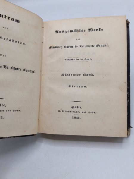 Fouqué, Friedrich de La Motte: Ausgewählte Werke. Ausgabe letzter Hand.