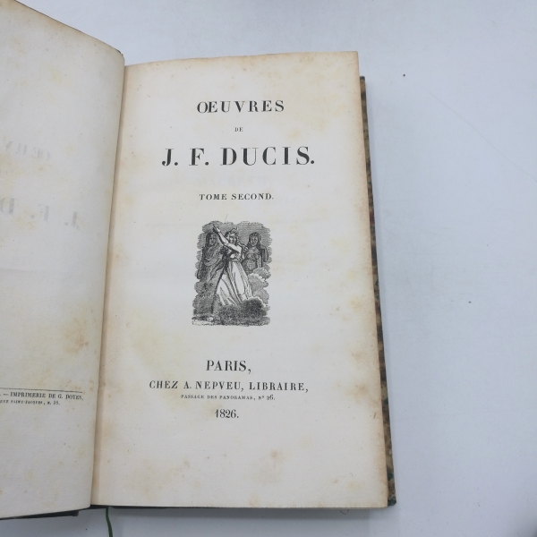 Ducis, Jean-François: Oeuvres de J. F. Ducis. 4 Bände (=vollst.)