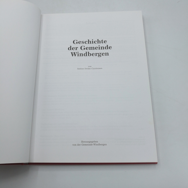 Drüke-Carstensen, Sabine: Geschichte der Gemeinde Windbergen