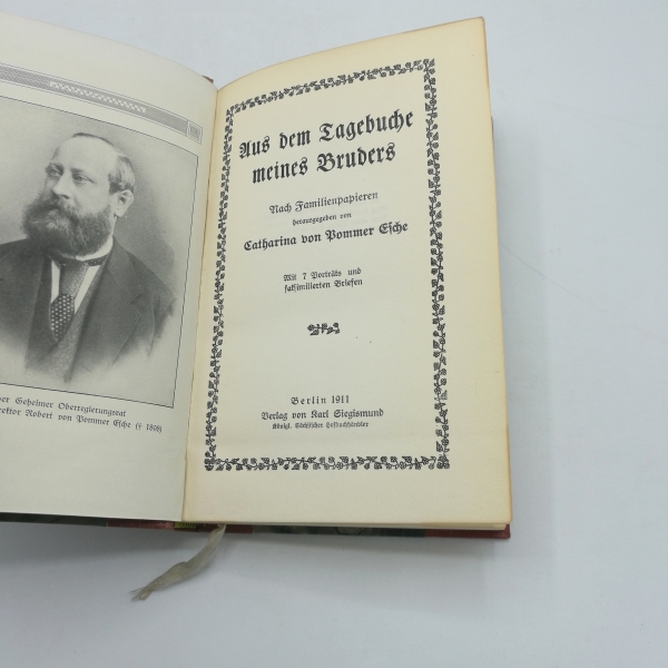 Pommer Esche, Catharina: Aus dem Tagebuch meines Bruders. Nach Familienpapieren von Catherina von Pommer Esche