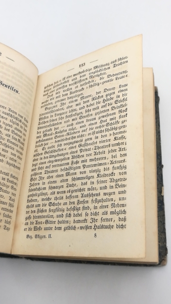 Dickens (=Boz), Charles: Boz (Dickens) sämtliche Werke. Londoner Skizzen. Vier (4) Teile in einem (1) Band (=vollst.) Aus dem Englischen von H. Roberts