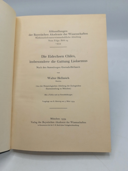 Hellmich, Walter: Sammelband zwei (2) Artikel Walter Hellmichs über Reptilien