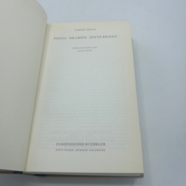 Musil, Robert: Drei [3] Bände Robert Musi. Herausgegeben von Adolf Frisé. Der Mann ohne Eigenschaften / Prosa, Dramen, Späte Briefe / Tagebücher, Aphorismen, Essays und Reden.