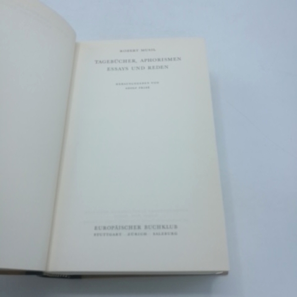 Musil, Robert: Drei [3] Bände Robert Musi. Herausgegeben von Adolf Frisé. Der Mann ohne Eigenschaften / Prosa, Dramen, Späte Briefe / Tagebücher, Aphorismen, Essays und Reden.