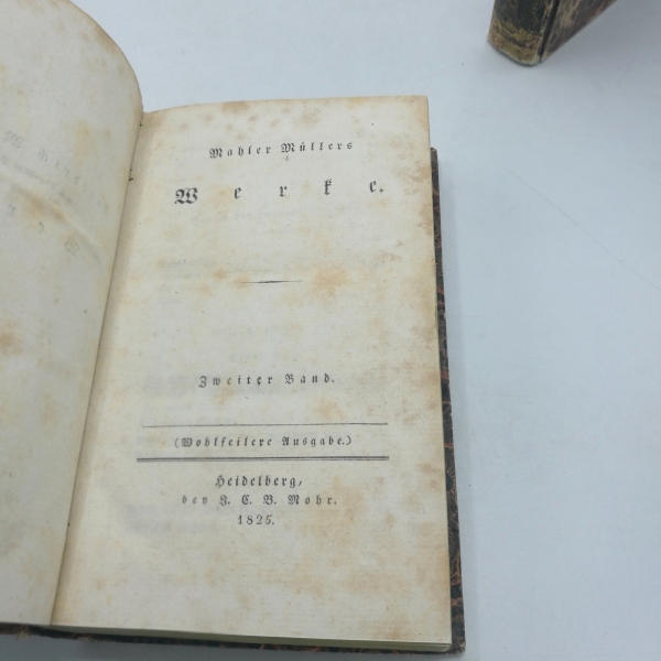 Müller, Friedrich: Mahler Müllers Werke. Bände 2 + 3 (=2 Bände)
