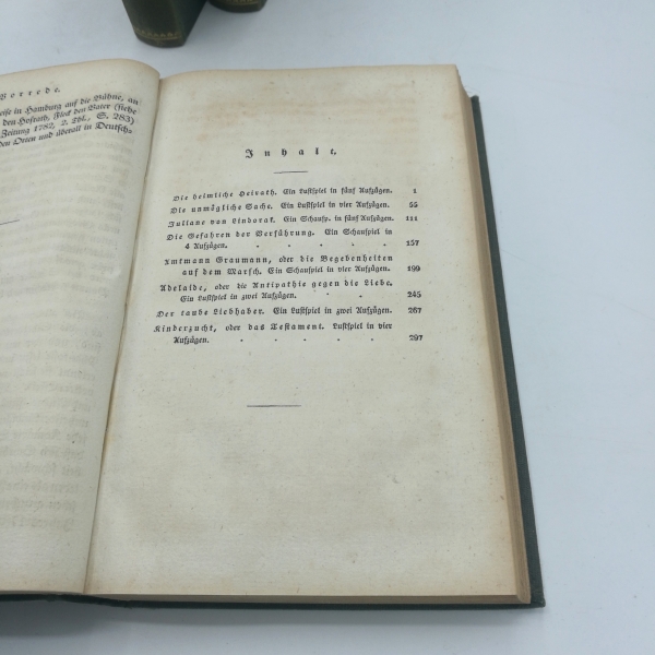 Schröder, Friedrich Ludwig: Friedrich Ludwig Schroders dramatische Werke. Band 1-3 (=3 Bände) Herausgegeben von Eduard von Bülow. Mit einer Einleitung von Ludwig Tieck. Erste vollständige Ausgabe.