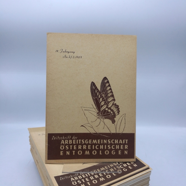 Arbeitsgemeinschaft Österreichischer Entomologen (Hrsg.): Entomologisches Nachrichtenblatt. Konvolut 77 Hefte 1950-19 Österreichischer und Schweitzer Entomologen Späterer Titel: Zeitschrift der Arbeitsgemeinschaft Österreichischer Entomologen