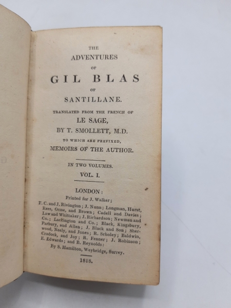 Le Sage: The Adventures of Gil Blas of Santillane. Vol. 1