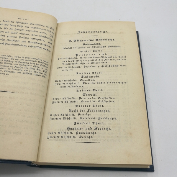Esmarch, H. C.: Das im Herzogthume Schleswig geltende bürgerliche Recht. 