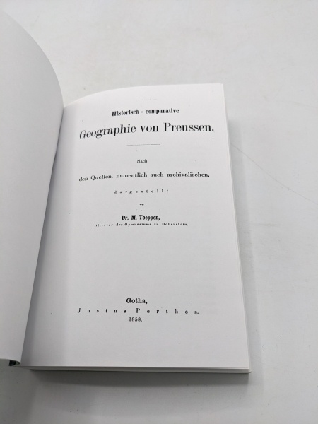 Toeppen, M.: Historisch-komparative Geographie von Preussen