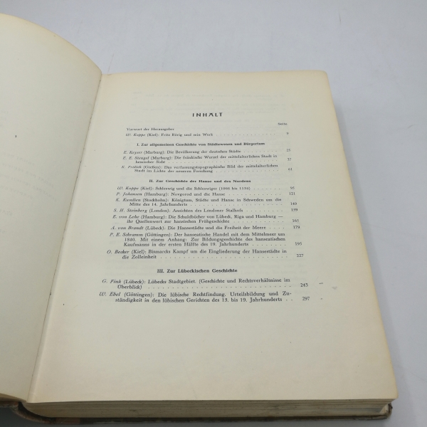 Brandt, A. von (Hrgs.): Städtewesen und Bürgertum als geschichtliche Kräfte. Gedächtnisschrift für Fritz Rörig.