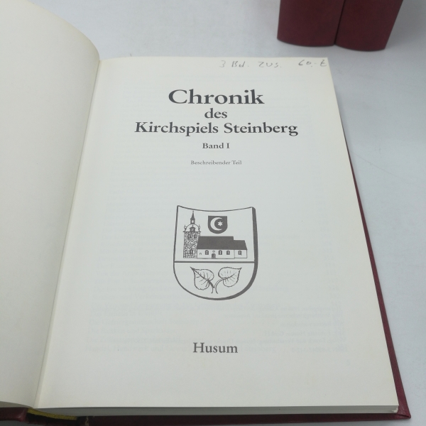 Asmussen, Bernhard (Herausgeber): Chronik des Kirchspiels Steinberg. 3 Bände (=vollst.)