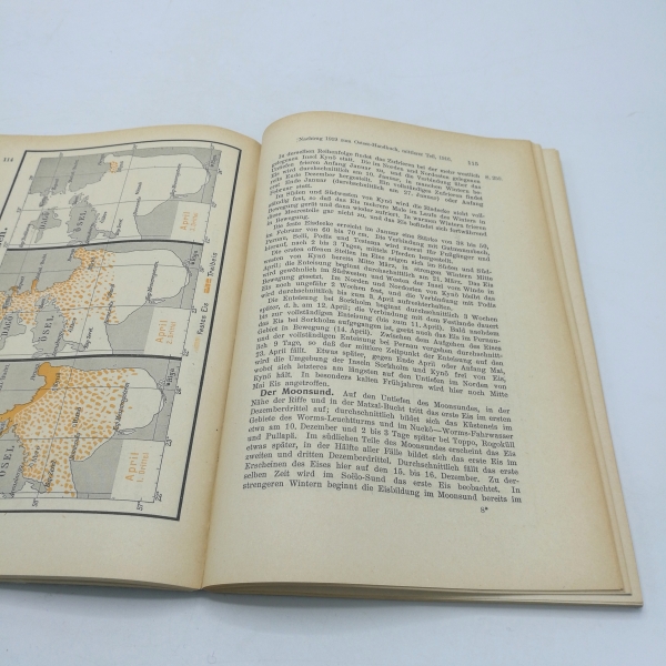 Reichs-Marine-Amt (Hrgs.), : Ostsee-Handbuch. Mittlerer Teil. [1 Band + 2 Broschüren = vollst.] Abgeschlossen mit "Nachrichten für Seefahrer" Ausgabe 72 vom 31. Dezember 1915.