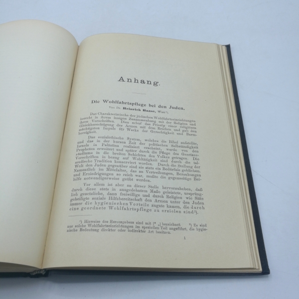 Grunwald, Max: Die Hygiene der Juden. Im Anschluss an die Internationale Hygiene-Ausstellung Dresden 1911. // Anhang. Die Wohlfahrtspflege bei den Juden. Von Dr. Heinrich Haase, Wien.