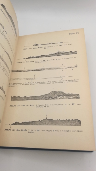 Reichs-Marine-Amt (Hrsg.): Segelhandbuch für das Mittelmeer. III. [3.] Teil. 1906 Die Nordküste Afrikas / Beiheft / Nachtrag / Erste bis Vierte [1.-4.] Ergänzungen (v. 7)