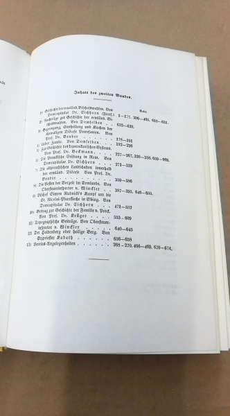 Historischer Verein Ermland: Zeitschrift für die Geschichte und Altertumskunde Ermlands. (ZGAE) 7 Bände 1860 -1881. Unveränderter Nachdruck der Ausgabe 1860.