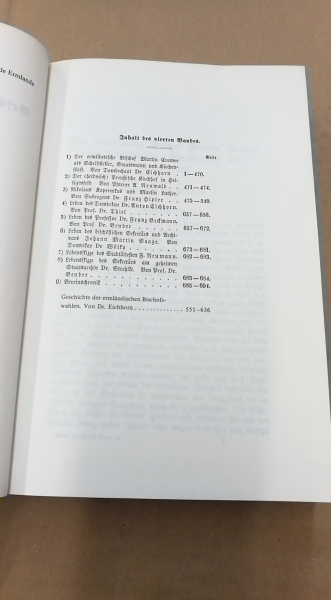 Historischer Verein Ermland: Zeitschrift für die Geschichte und Altertumskunde Ermlands. (ZGAE) 7 Bände 1860 -1881. Unveränderter Nachdruck der Ausgabe 1860.