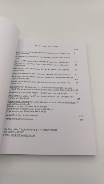 Verein für Familienforschung in Ost- und Westpreußen (Hrsg.): Altpreußische Geschlechterkunde. Familienarchiv. Band 29