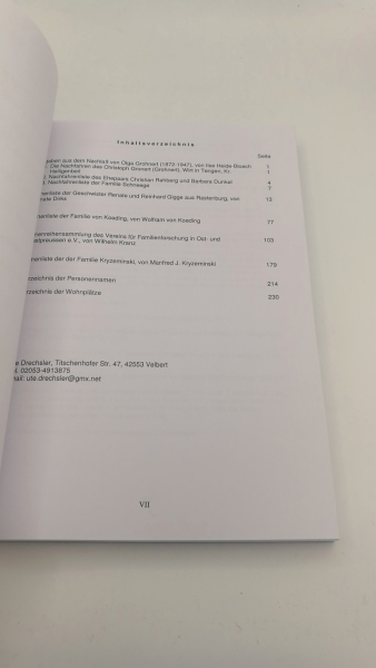 Verein für Familienforschung in Ost- und Westpreußen (Hrsg.): Altpreußische Geschlechterkunde. Familienarchiv. Band 31