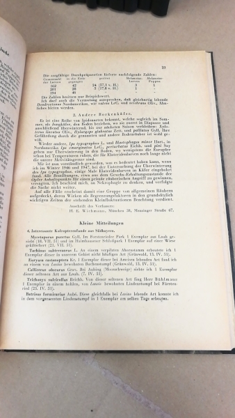 Münchner Entomologische Gesellschaft (Hrsg.): Nachrichtenblatt der Bayerischen Entomologen. 1.-13. Jahrgang 1952-1964 (=13 Jahrgänge in 13 Bände)