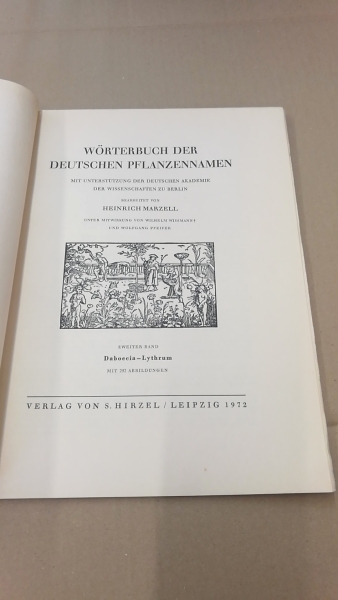 Marzell, Heinrich: Wörterbuch der Deutschen Pflanzennamen. Lieferung 19 (Band 2. Lieferung 10) Lychnis-Lythrum