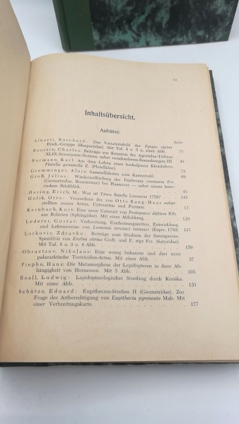 Grabe, Albert (Hrsg.): Zeitschrift für Lepidooterologie. 1950-1953. 3 Bände (=3 vollst. Jhg.) Fachorgang für die gesamte Schmetterlingskunde