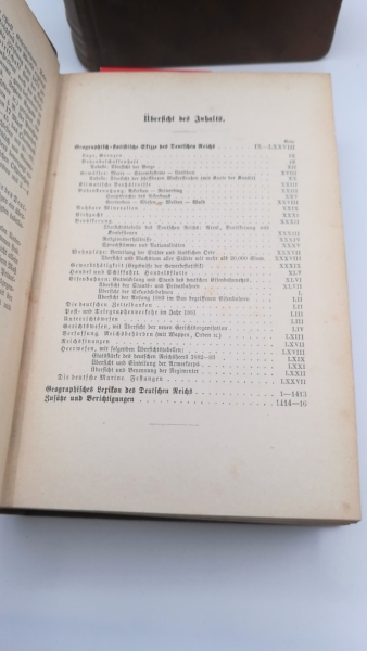 Neumann, Gustav: Geographisches Lexikon des Deutschen Reiches.  Erste und zweite Häfte (=2 Bände) 