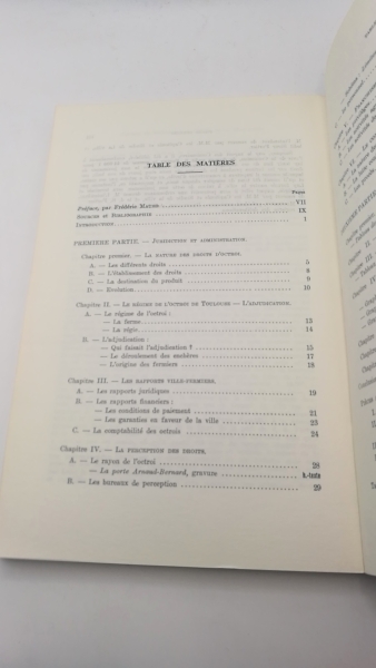 Gebhart / Mercadier, Monique / Claude: L' octroi de Toulouse a la veille de la Revolution