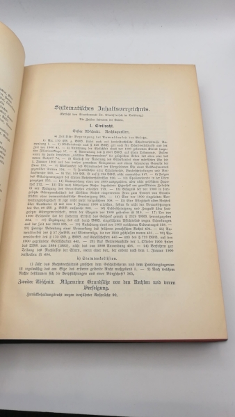 Mugdan / Falkmann, B. / R. (Hrsg.): Die Rechtsprechung der Oberlandesgerichte auf dem Gebiete des Zivilrechts. 6. Band 1903  (Erstes Halbjahr)