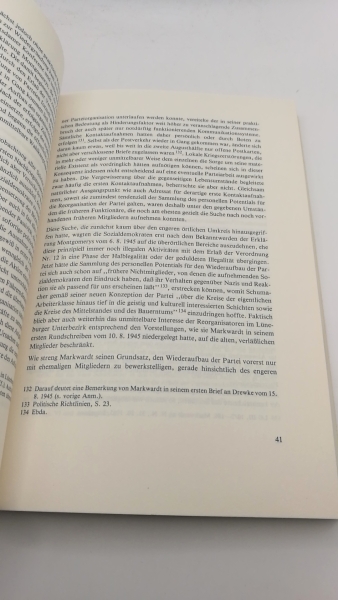 Pezold, Johann Dietrich von: Sozialdemokraten in Niedersachsen 1945/ 46 Materialien zur Reorganisation der SPD im aussergrossstädt. Bereich