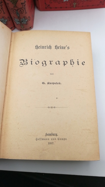 Karpeles, G. ((Hrsg.): Heinrich Heine's Sämmtliche Werke. (=vollst.) Ausgabe in 12 Bänden (in 4 Büchern)