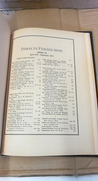 Koch, Alexander (Hrgs.): Deutsche Kunst und Dekoration. Band 67 u. 68 (=2 Bände in 1 Buch) Illustrierter Monatshefte für moderne Malerei, Plastik, Architektur, Wohnungskunst und künstlerische Frauenarbeiten