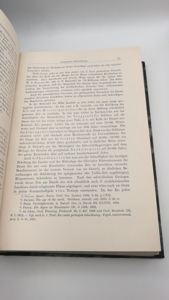 Kayser, Emanuel: Lehrbuch der Geologie.  4 Bände (=vollst.) I. und II. Band: Allgemeine Geologie // III. und IV. Band: Geologische Formationskunde