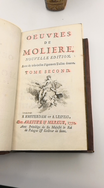 Moliere: Oeuvres de Moliere. Tome I,II, IV (=3 v. 4 Bänden)