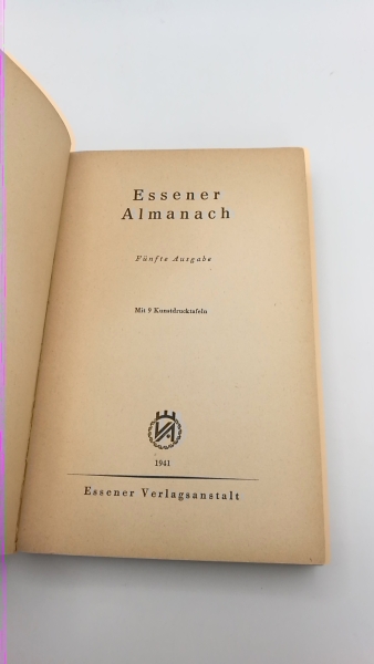 Almanach: Essener Almanach. Fünfte Ausgabe