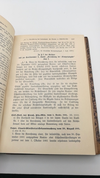 Krökel (Hrsg.), Carl: Gesetz betreffend die Erhebung von Reichs-Stempelabgaben. Vom 1. Juli 1881. Auf Grundlage der Materialien und der erläuternden amtlichen Verfügungen