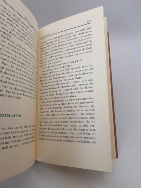 Henri Michaux: Ein Barbar auf Reisen. Aus dem Französischen von Dieter Hornig. Handgebundene Lederausgabe. Nr. 596 von 999.Reihe: Die Andere Bibliothek