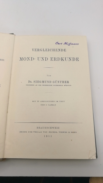 Günther, Dr. Siegmund: Vergleichende Mond- und Erdkunde