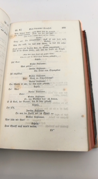 Jonson, Ben: Ben Jonson und seine Schule, dargestellt in einer Auswahl von Lustspielen und Tragödien. Erster [1.] und Zweiter [2.] Theil (=2 Teile in 1 Band) Übersetzt und erläutert durch Wolf Grafen von Baudissin.