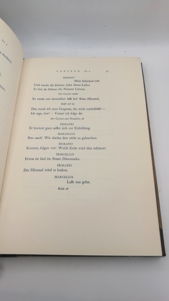 Shakespeare, William: Shakespeare: Hamlet. Deutsch von Wilhelm Schlegel und Ludwig Tieck.